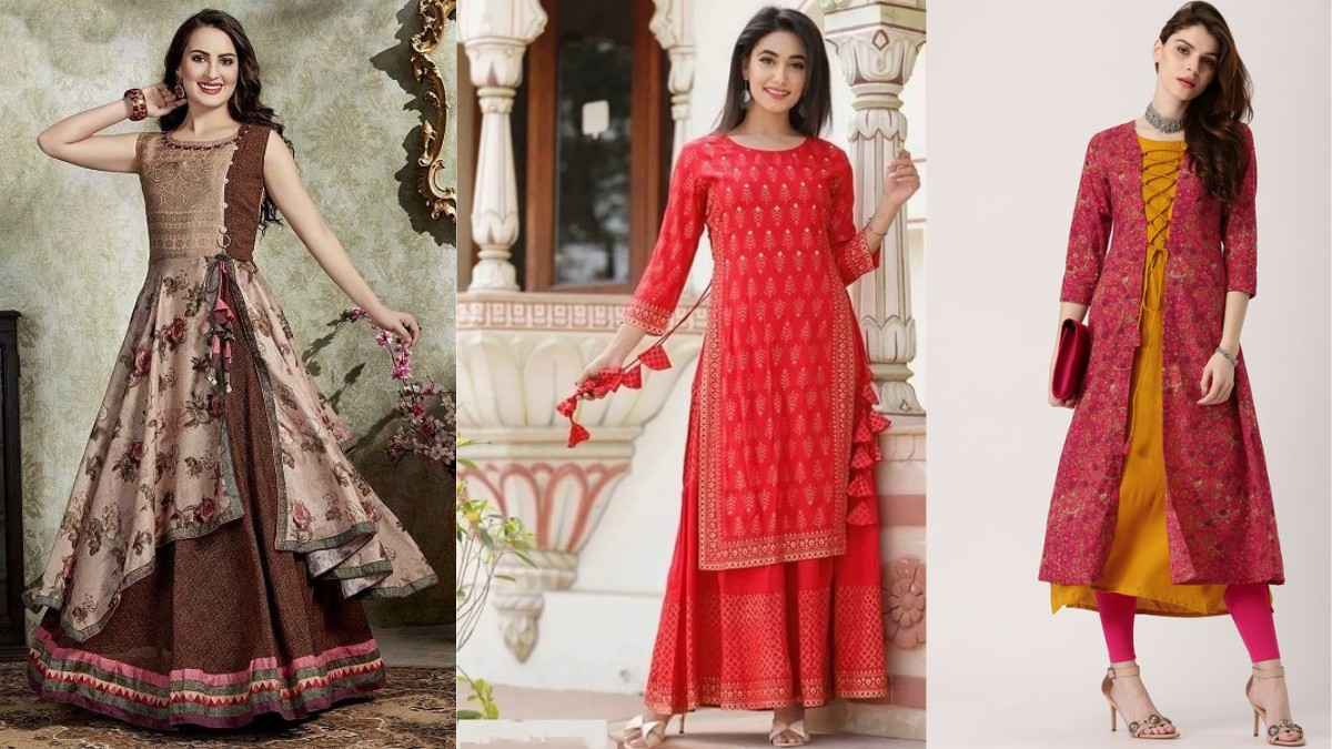 Layered Designer Kurtis in Kannada